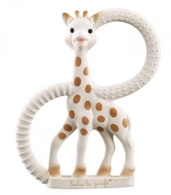 Bidelegetøj med rangle – Sophie la girafe (latex)