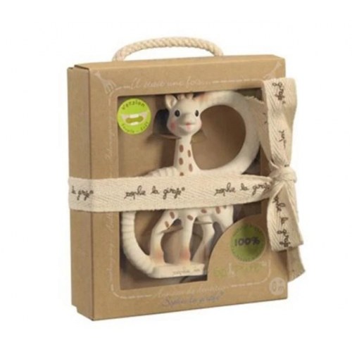 Bidelegetøj med rangle – Sophie la girafe (latex)