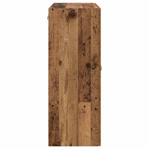 Væghængte Skabe Vægmonteret 2 stk Gammelt træ 69,5 x 34 x 90 cm