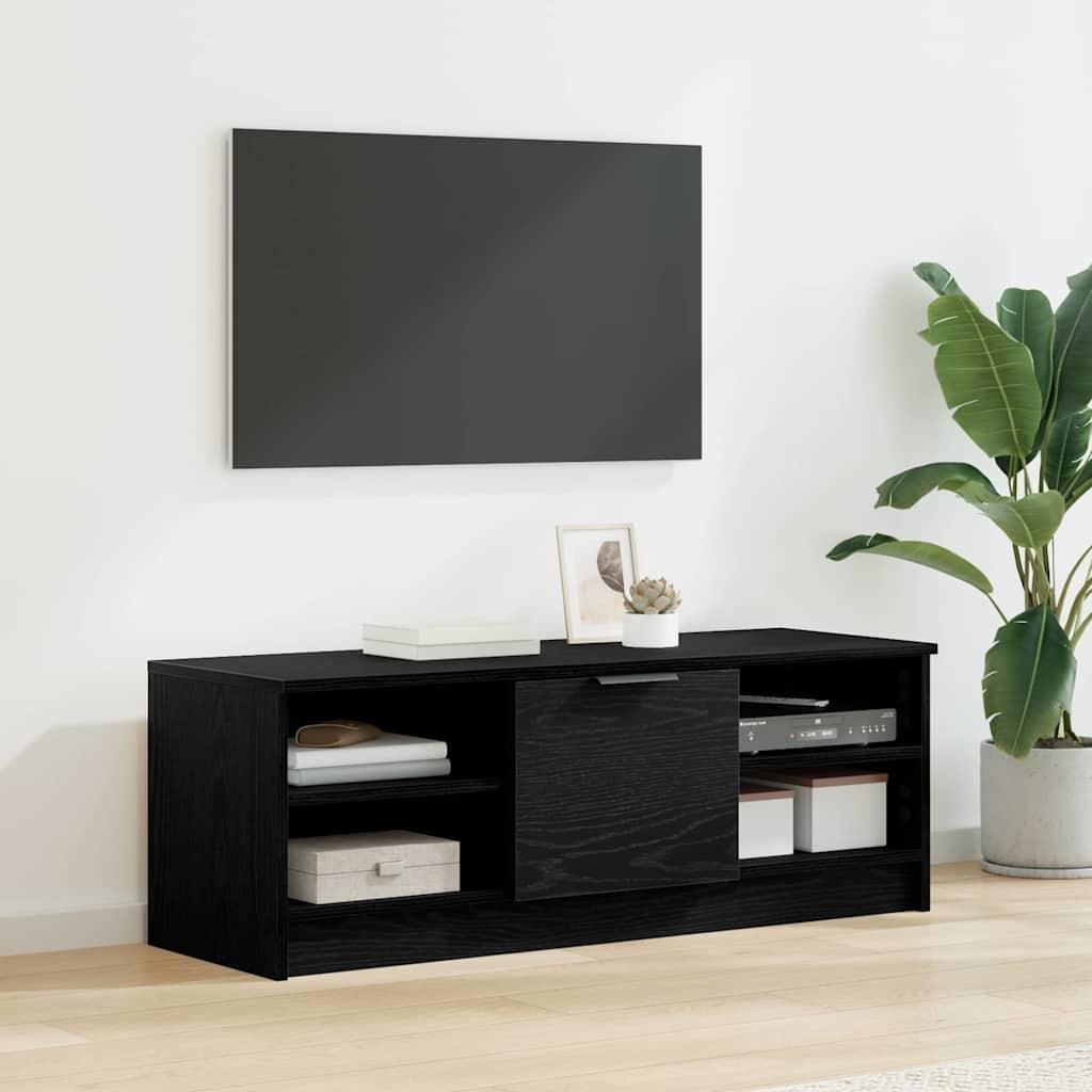 TV-skab Sort eg 102 x 35 x 36,5 cm Konstrueret træ