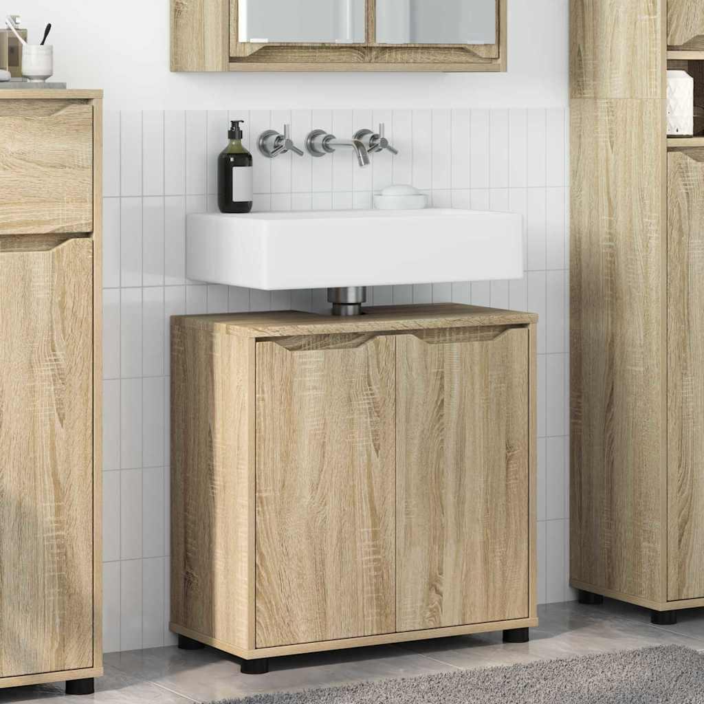 Badeværelse vaskeskab Sonoma eg 60 x 30 x 60 cm Konstrueret træ billede