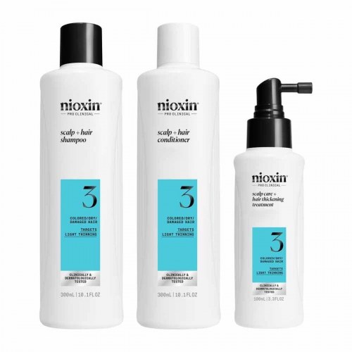 Nioxin System 3 - shampoo, balsam og behandling sæt