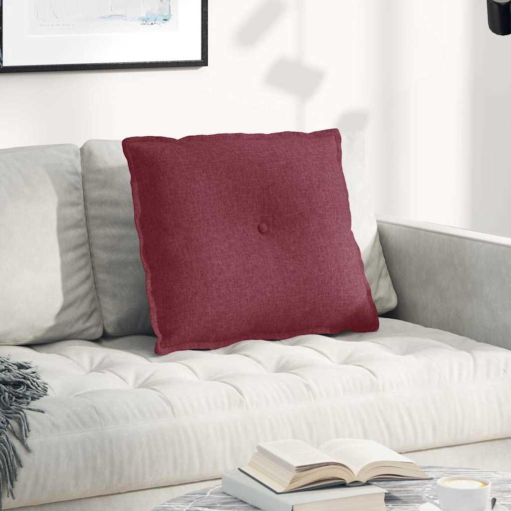 Rygpude Vinrød 60 x 19 x 50 cm Stof