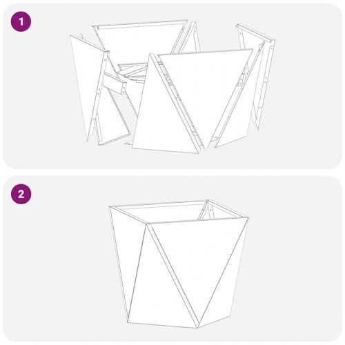 Plantekasse Rusten 30 x 30 x 30 cm Cortenstål