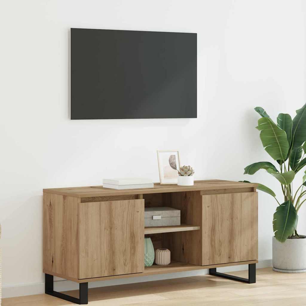 TV-skab Artisan EgetrÃ¦ 104 x 35 x 50 cm Konstrueret trÃ¦