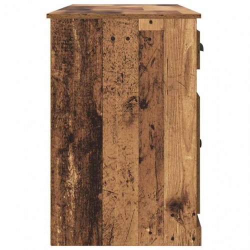Skrivebord med skab med skuffe Gammelt træ 154,5 x 50 x 75 cm