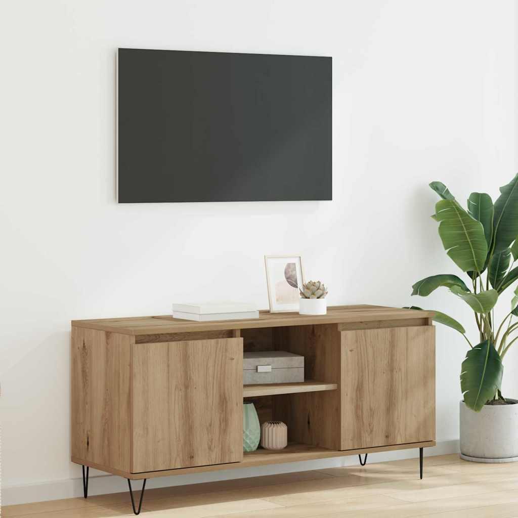 TV-skab Artisan EgetrÃ¦ 104 x 35 x 50 cm Konstrueret trÃ¦