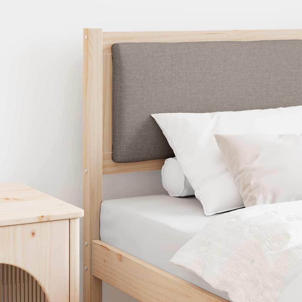 Hovedgærde Andet Massivt Fyrretræ - Naturlig og taupe / 75 cm