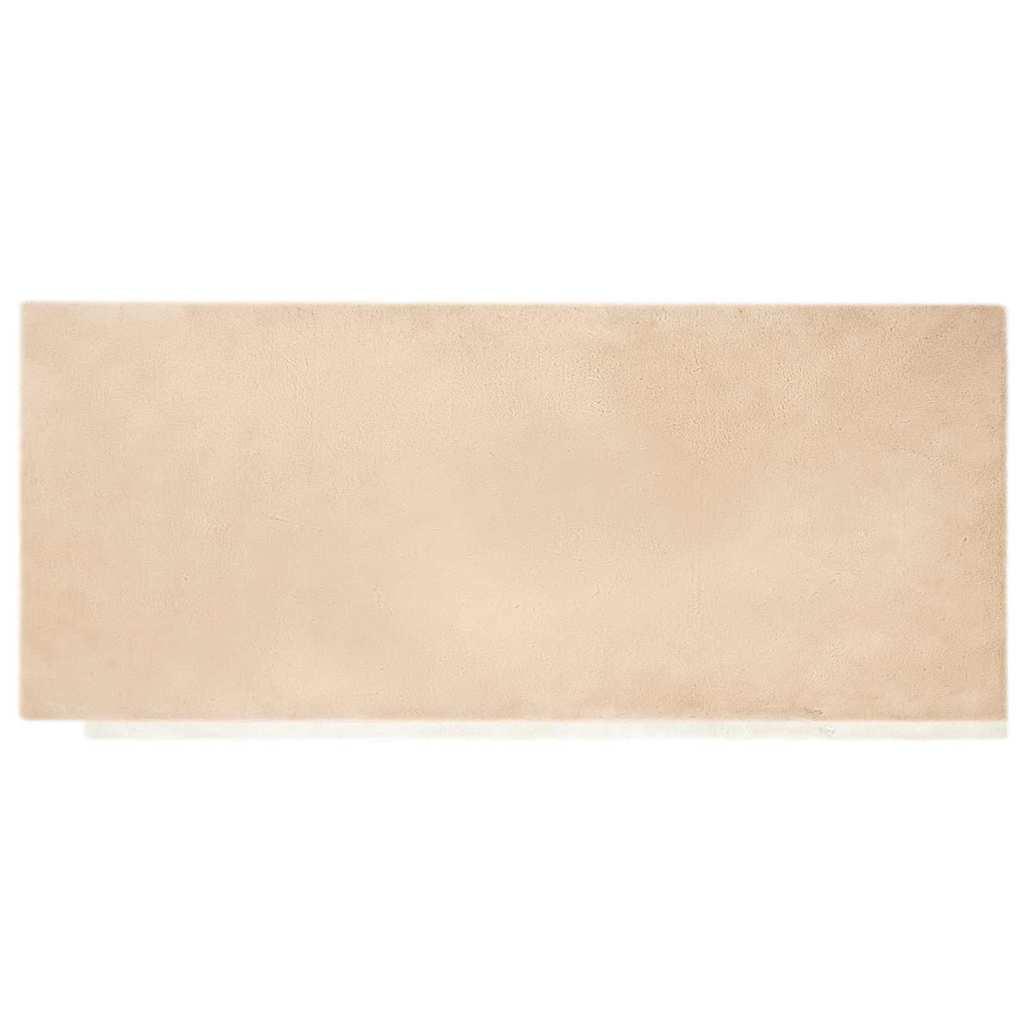 Faux Kanin Pels Tæppe Beige 80 x 200 cm Polyester