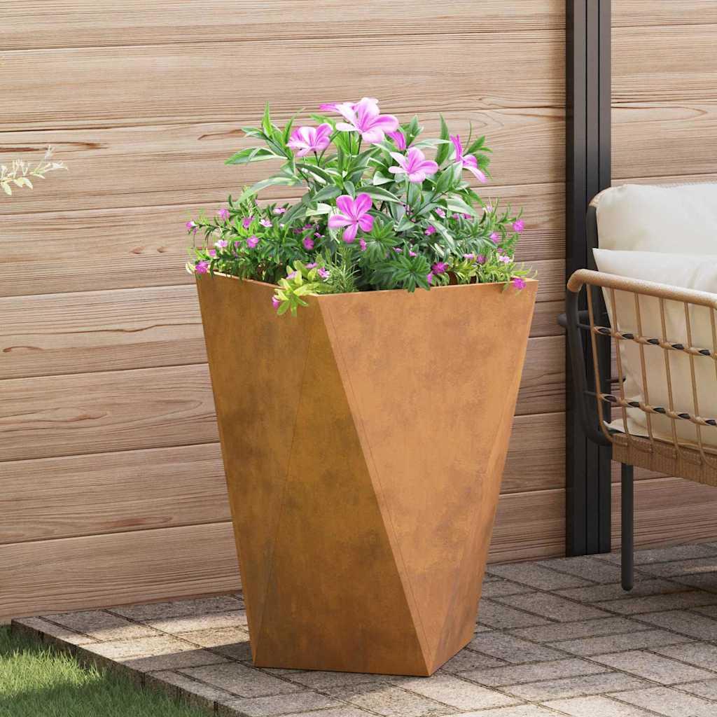 Plantekasse Rusten 50 x 50 x 75 cm Cortenstål