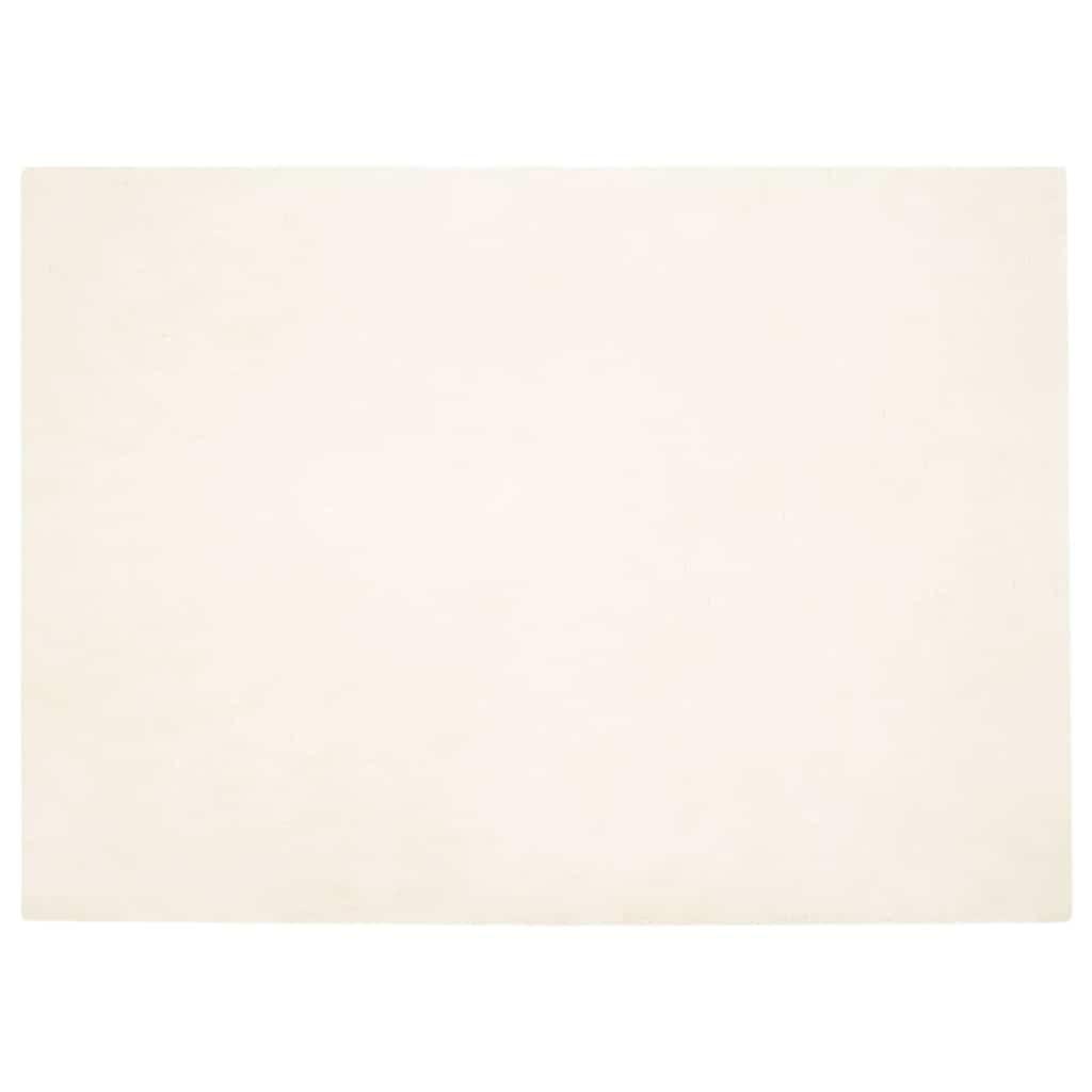 Faux Kanin Pels Tæppe Hvid 200 x 280 cm Polyester