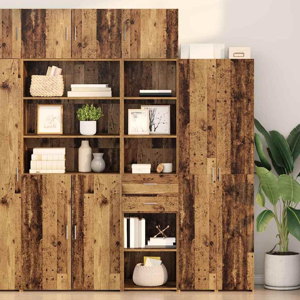 Highboard Gammelt træ 45 x 42,5 x 185 cm Konstrueret træ