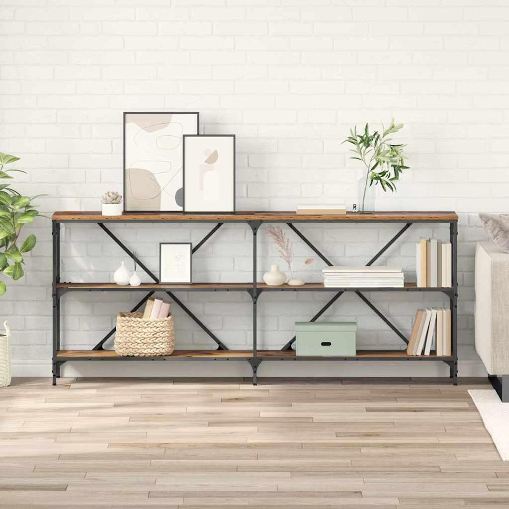 Konsolbord Gammelt træ 180 x 30 x 75 cm Konstrueret træ