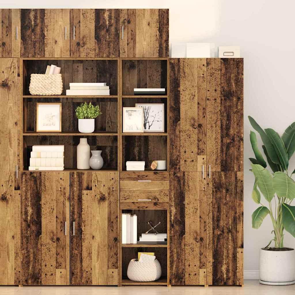Highboard Gammelt træ 40 x 42,5 x 185 cm Konstrueret træ