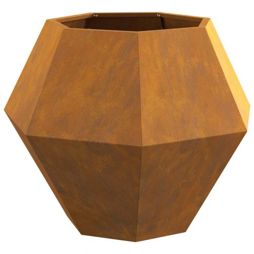 Plantekasse Rusten 75 x 75 x 60 cm Cortenstål