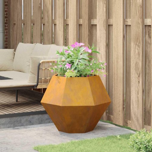 Plantekasse Rusten 75 x 75 x 60 cm Cortenstål