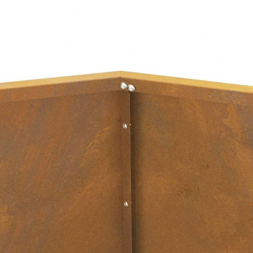 Plantekasse Rusten 75 x 75 x 60 cm Cortenstål