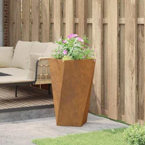 Plantekasse Rusten 40 x 40 x 75 cm Cortenstål