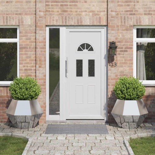 Plantekasse 2 stk Sølv 75 x 75 x 60 cm Rustfrit stål