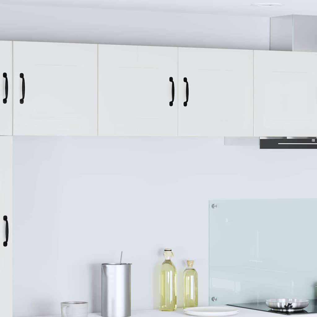 Vægskab til køkken med hylde Høj gloss hvid 80 x 31 x 40 cm