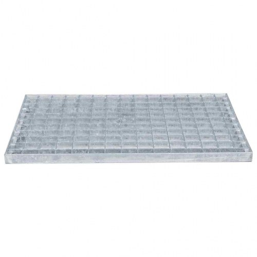 Gitter Sølv 50 x 35 x 2 cm Hot-Dip Galvaniseret Stål