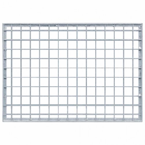 Gitter Sølv 50 x 35 x 2 cm Hot-Dip Galvaniseret Stål