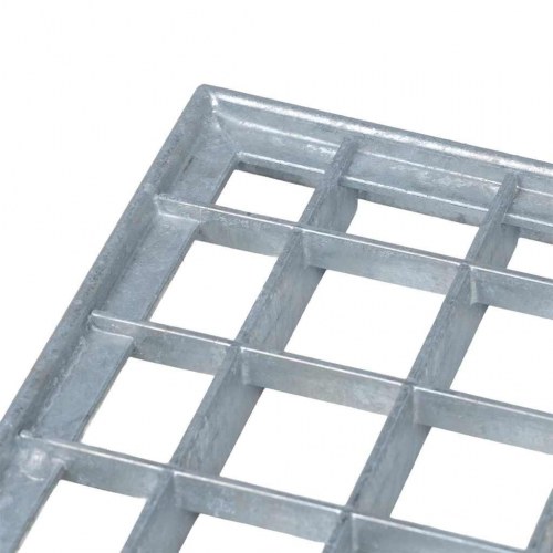 Gitter Sølv 50 x 35 x 2 cm Hot-Dip Galvaniseret Stål