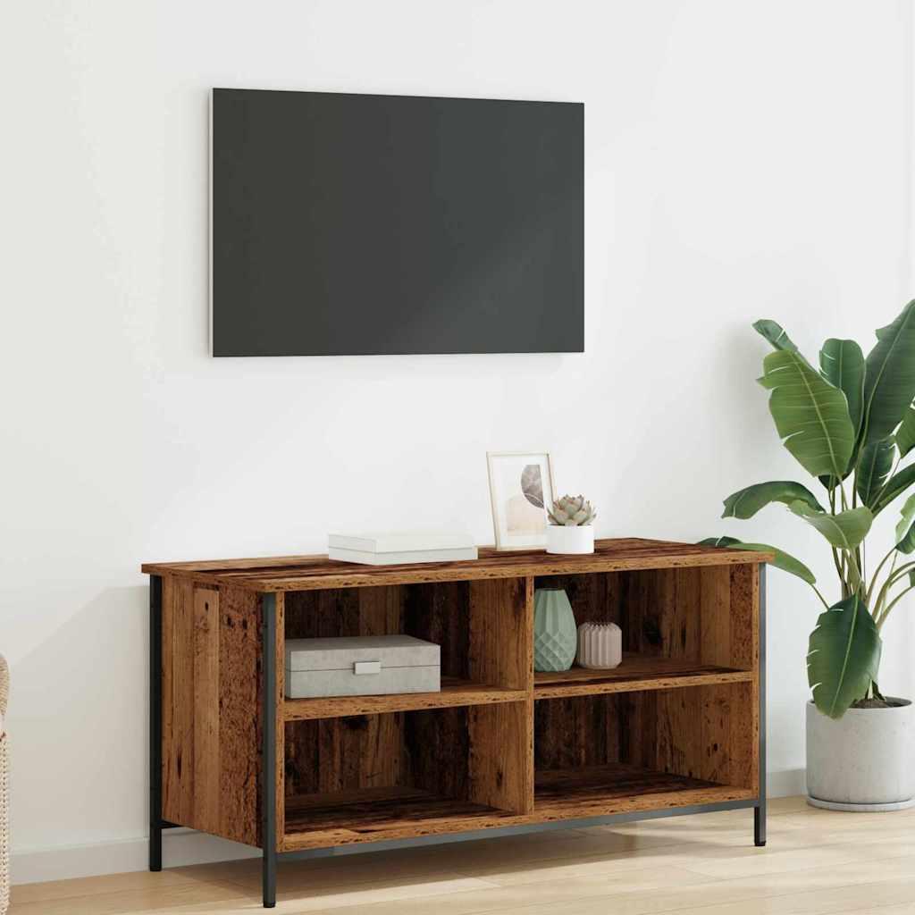 TV-skab Gammelt træ 100 x 40 x 50 cm Konstrueret træ