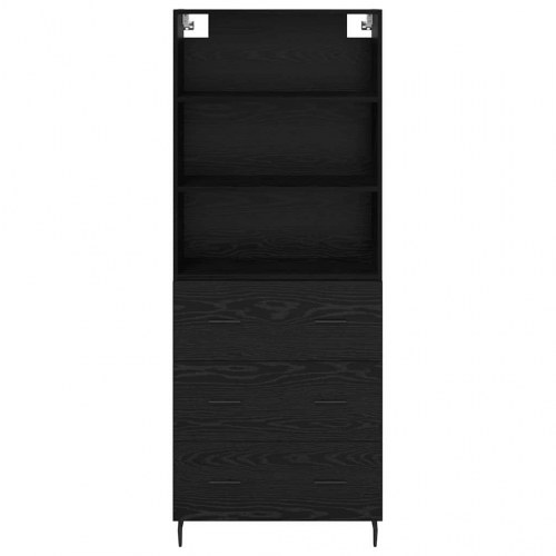 Highboard i sort eg 69,5 x 34 x 180 cm