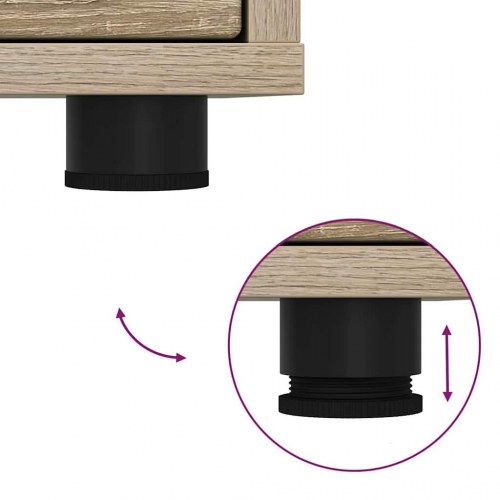 Badeværelsesskab Sonoma eg 40,5 x 40 x 44 cm Konstrueret træ