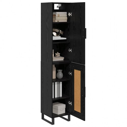 Highboard i sort eg 34,5 x 34 x 180 cm