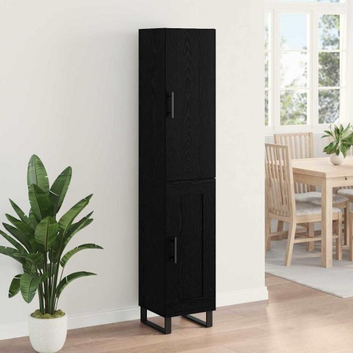 Highboard i sort eg 34,5 x 34 x 180 cm