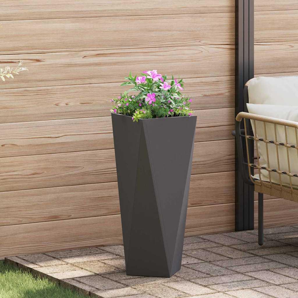 Plantekasse Sort 30 x 30 x 75 cm Stål