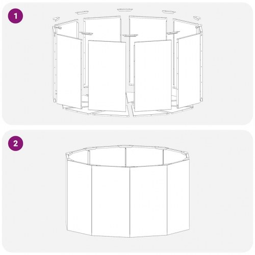 Plantekasse Rusten 90 x 90 x 50 cm Cortenstål