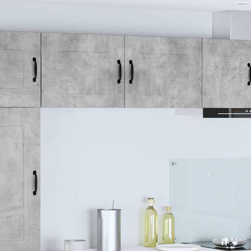 Vægskab til køkken med hylde 2 stk Beton Grå 50 x 31 x 40 cm