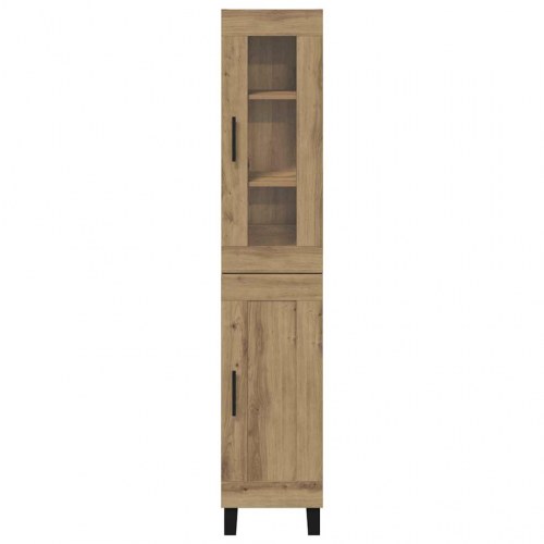 Highboard i artisan egetræ 34,5 x 34 x 180 cm