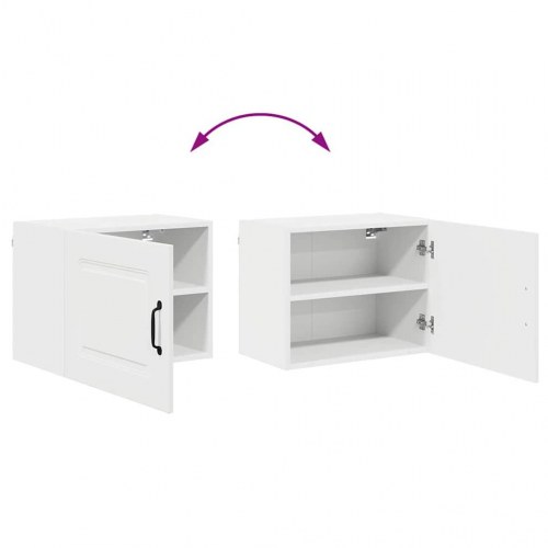 Vægskab til køkken 2 stk Hvid 50 x 31 x 40 cm Konstrueret træ