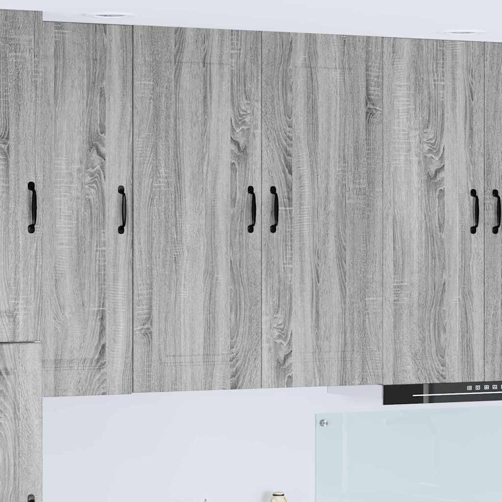 Vægskab til køkken Grå Sonoma 80 x 31 x 100 cm Konstrueret træ