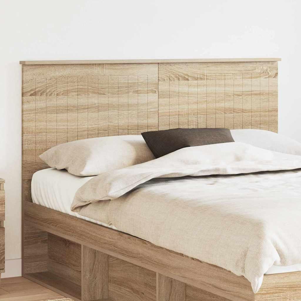 Hovedgærde Med Hovedgærde Konstrueret Træ - Sonoma-eg / 140 cm