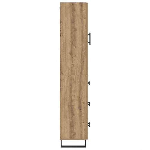Highboard i artisan egetræ 34,5 x 34 x 180 cm