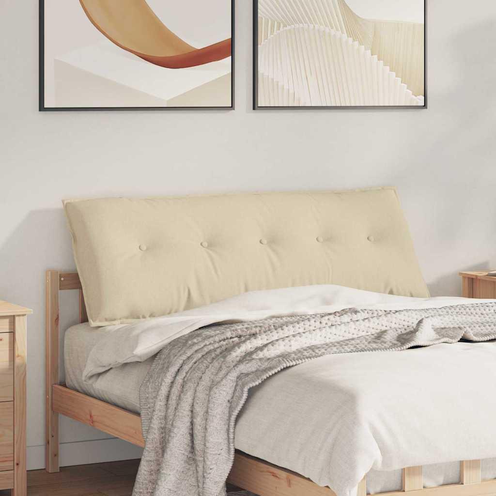 Rygpude Creme 140 x 19 x 50 cm Stof