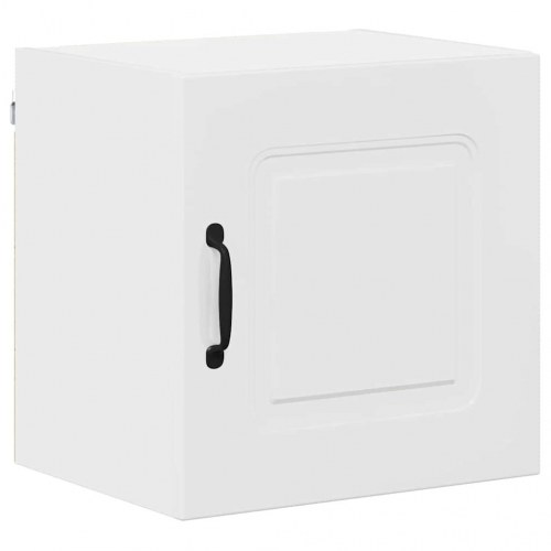 Vægskab til køkken med hylde Høj gloss hvid 40 x 31 x 40 cm