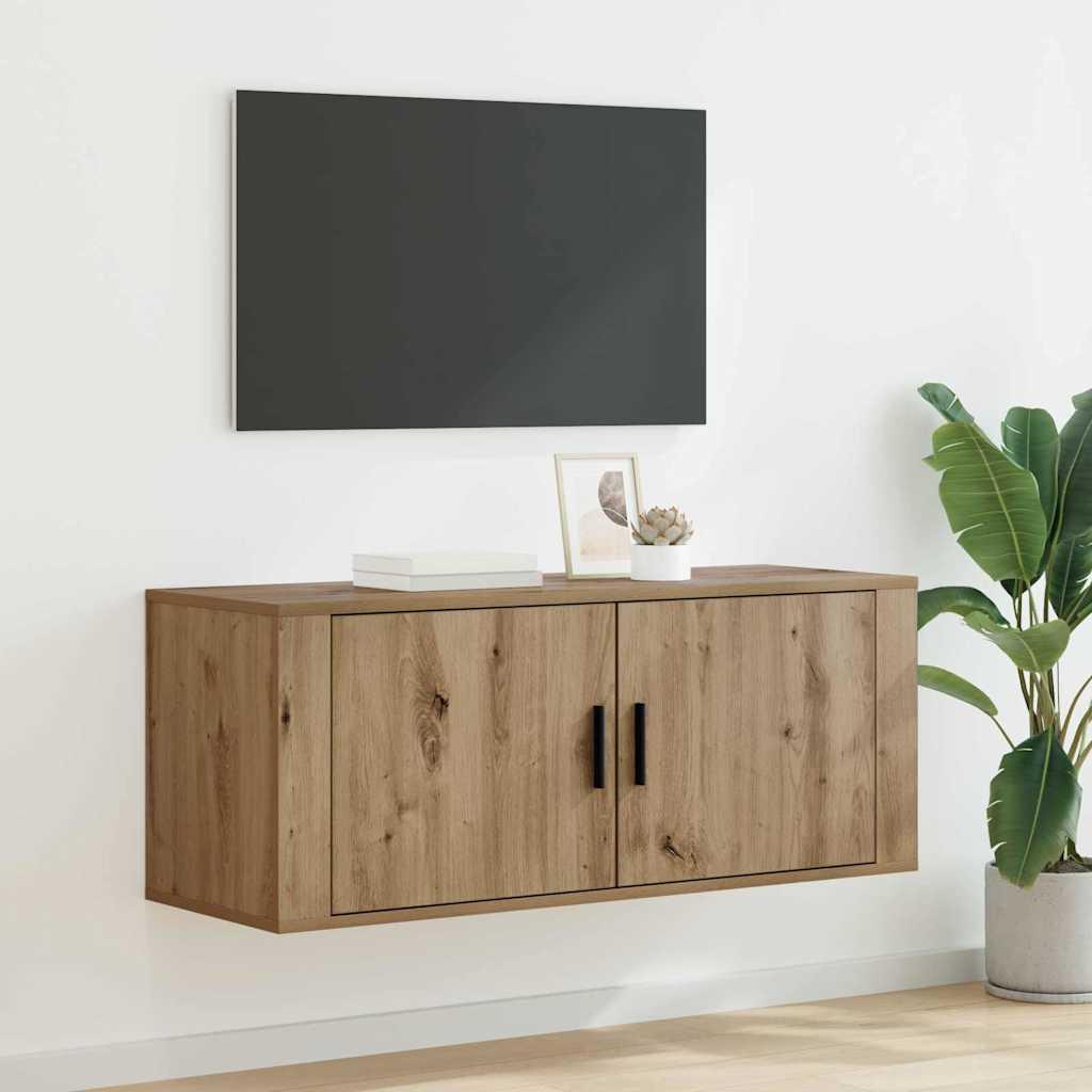Vægmonteret TV Skab Artisan Egetræ 100 x 34,5 x 40 cm