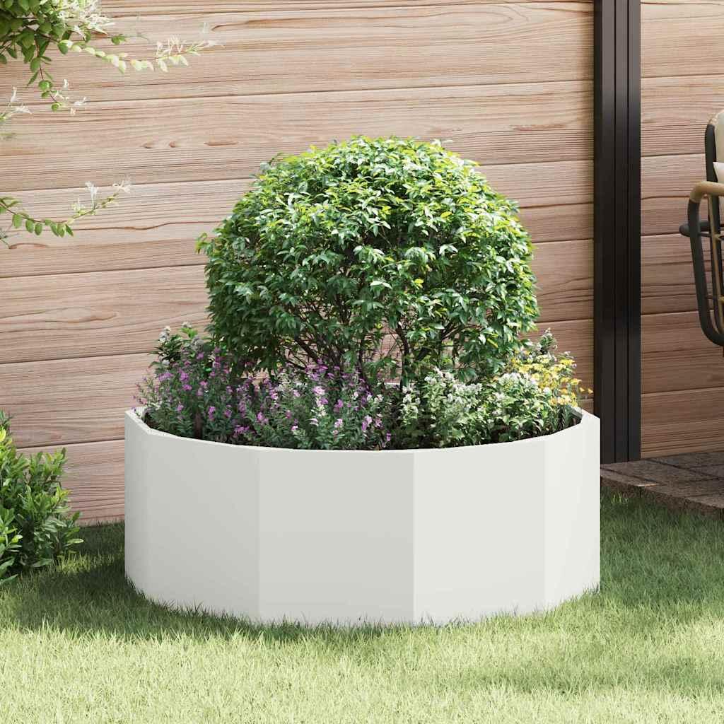 Plantekasse Hvid 90 x 90 x 35 cm Stål