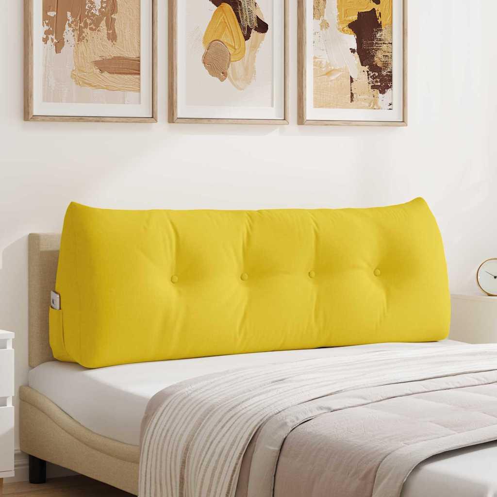 Rygpude Lys Gul 140 x 24 x 50 cm Stof