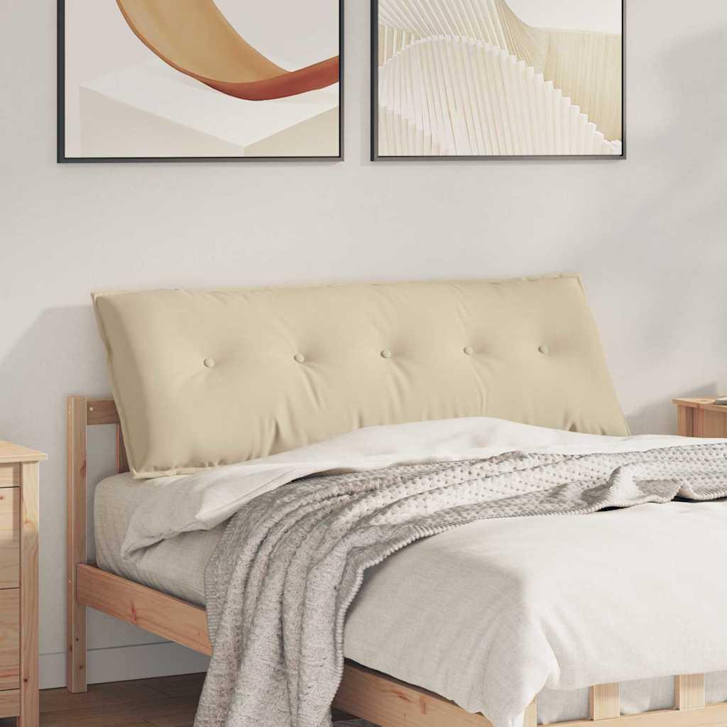 Rygpude Creme 140 x 50 cm Mikrofiberstof