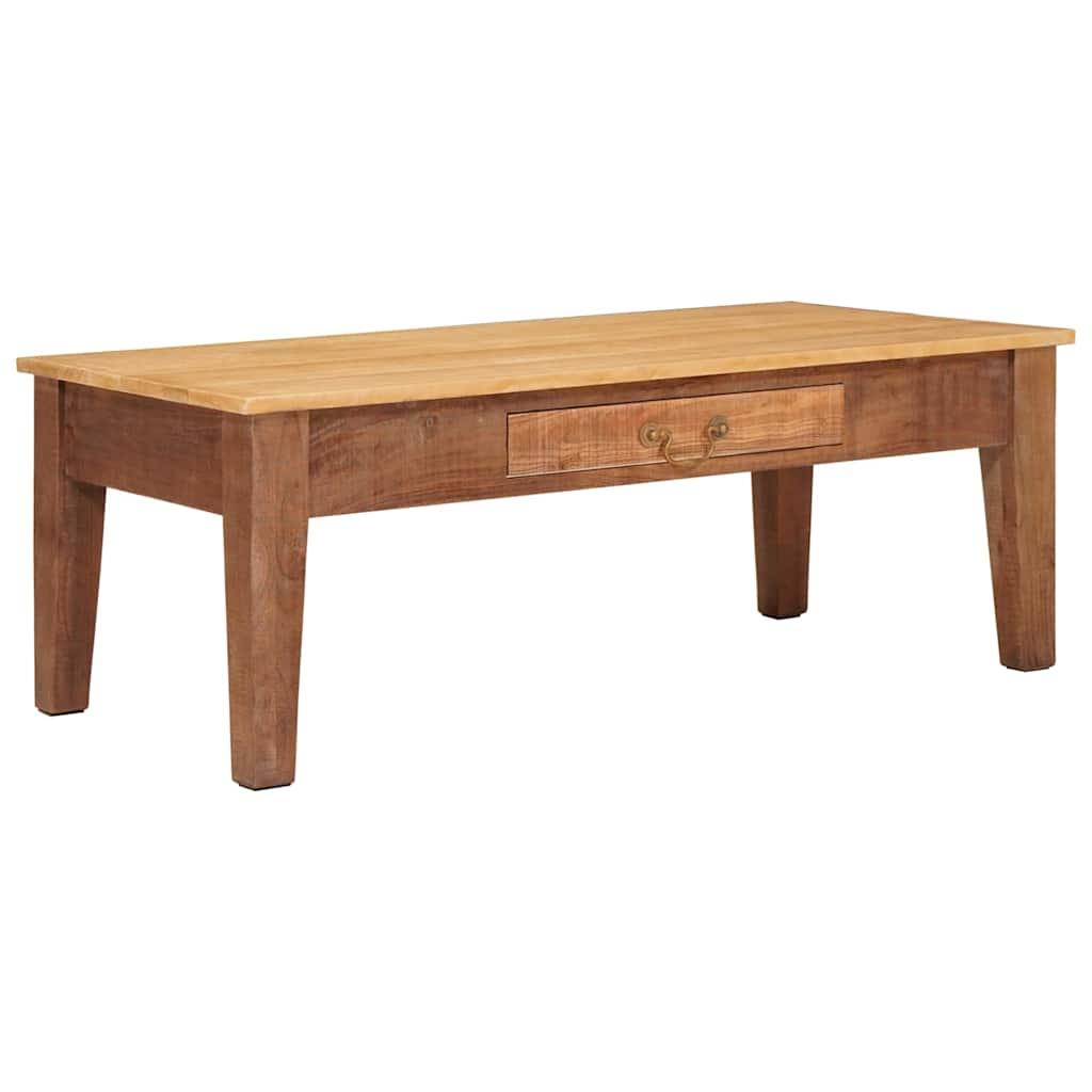 Sofabord med skuffe Brun 110 x 55 x 40 cm Massivt mangotræ