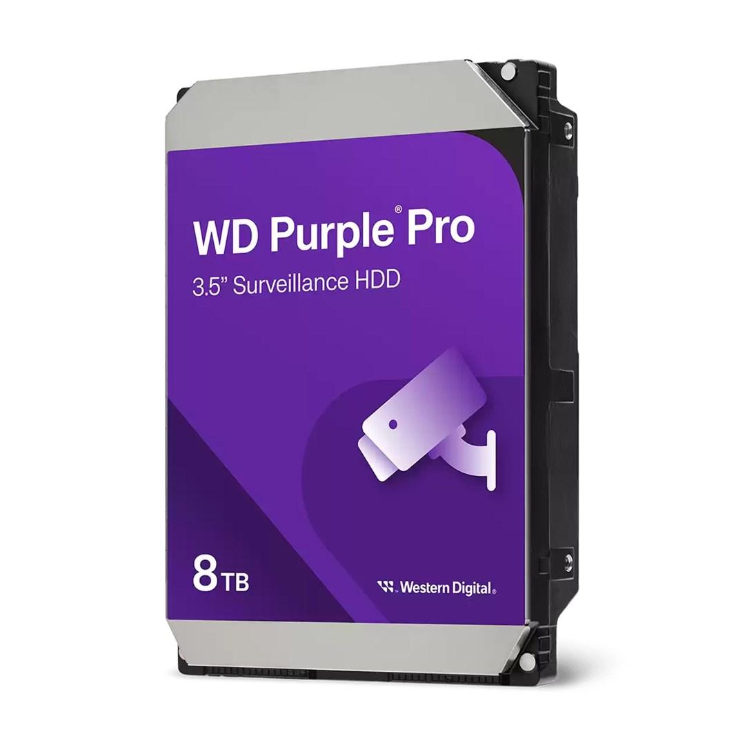 Harddisk 3,5" WD Purple Pro Smart Video 8 TB SATA 7200 RPM billede