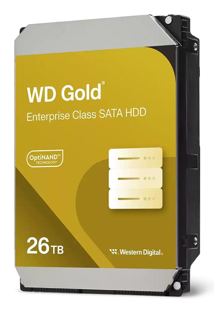 Harddisk 3,5" WD Gold 26 TB SATA - 7200 RPM, 512 MB cache billede