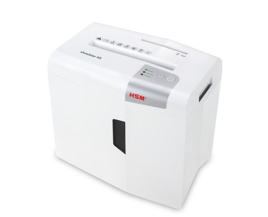 Makulator HSM shredstar X5, 4,5 × 30 mm med separat CD-skæreenhed billede